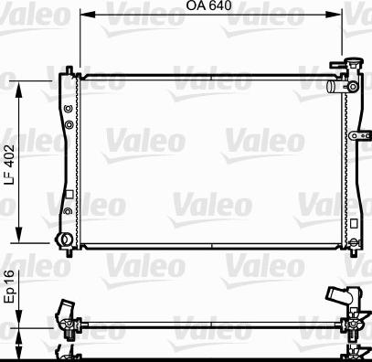 Valeo 735057 - Радіатор, охолодження двигуна autocars.com.ua