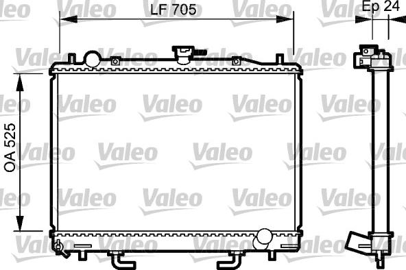 Valeo 735058 - Радиатор, охлаждение двигателя autodnr.net