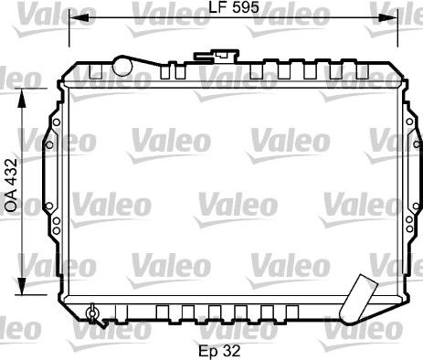 Valeo 735060 - Радіатор, охолодження двигуна autocars.com.ua