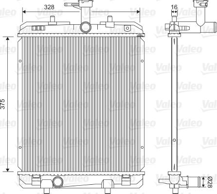 Valeo 735069 - Радіатор, охолодження двигуна autocars.com.ua