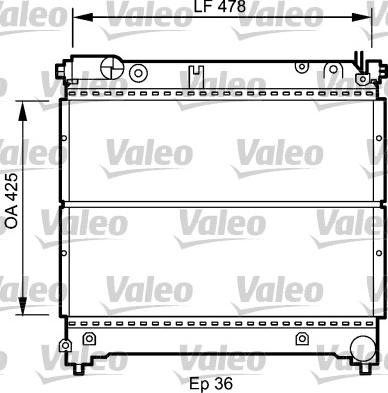 Valeo 735073 - Радіатор, охолодження двигуна autocars.com.ua