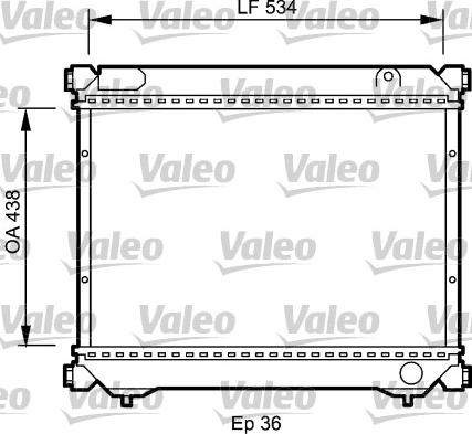 Valeo 735074 - Радіатор, охолодження двигуна autocars.com.ua