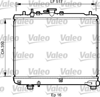 Valeo 735076 - Радіатор, охолодження двигуна autocars.com.ua