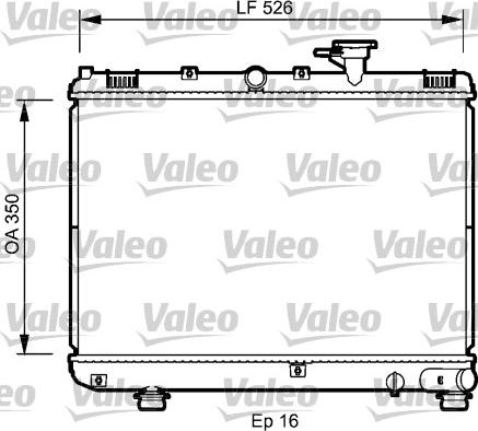 Valeo 735077 - Радіатор, охолодження двигуна autocars.com.ua