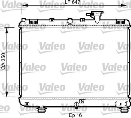 Valeo 735078 - Радіатор, охолодження двигуна autocars.com.ua