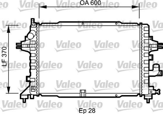 Valeo 735080 - Радіатор, охолодження двигуна autocars.com.ua