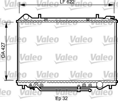 Valeo 735095 - Радиатор, охлаждение двигателя avtokuzovplus.com.ua