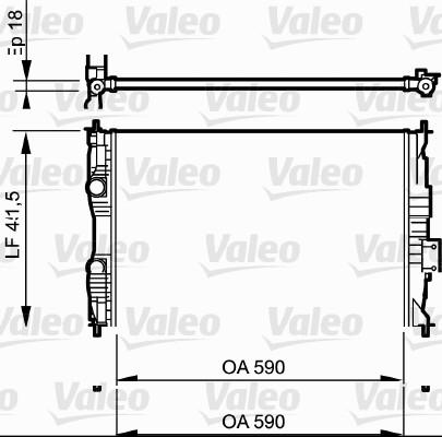 Valeo 735118 - Радиатор, охлаждение двигателя avtokuzovplus.com.ua