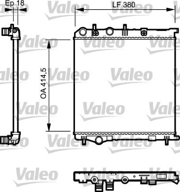 Valeo 735125 - Радіатор, охолодження двигуна autocars.com.ua