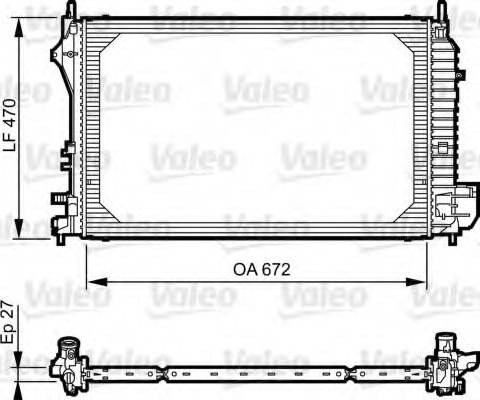 Valeo 735131 - Радиатор, охлаждение двигателя autodnr.net