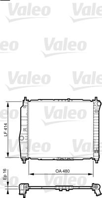 Valeo 735157 - Радіатор, охолодження двигуна autocars.com.ua