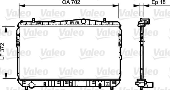 Valeo 735159 - Радіатор, охолодження двигуна autocars.com.ua