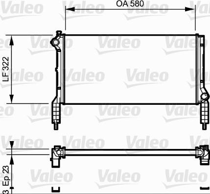 Valeo 735172 - Радіатор, охолодження двигуна autocars.com.ua