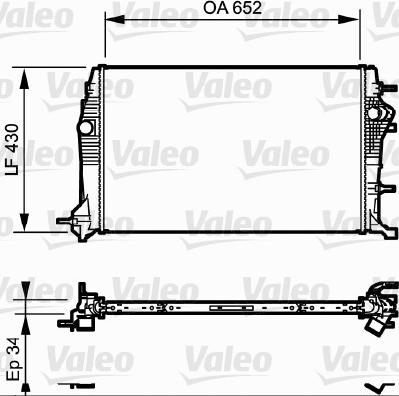 Valeo 735181 - Радіатор, охолодження двигуна autocars.com.ua