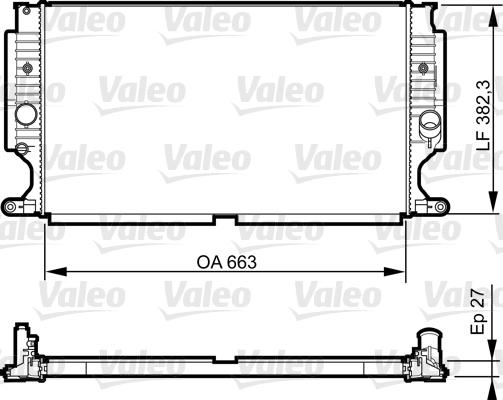 Valeo 735188 - Радиатор, охлаждение двигателя avtokuzovplus.com.ua