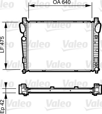 Valeo 735230 - Радіатор, охолодження двигуна autocars.com.ua