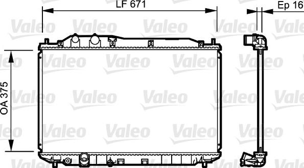 Valeo 735238 - Радиатор, охлаждение двигателя autodnr.net