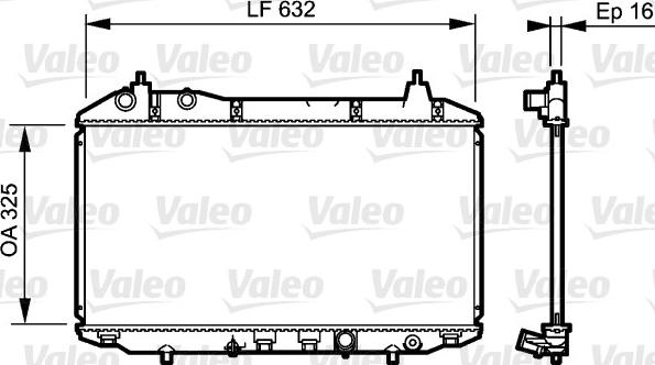 Valeo 735241 - Радиатор, охлаждение двигателя autodnr.net