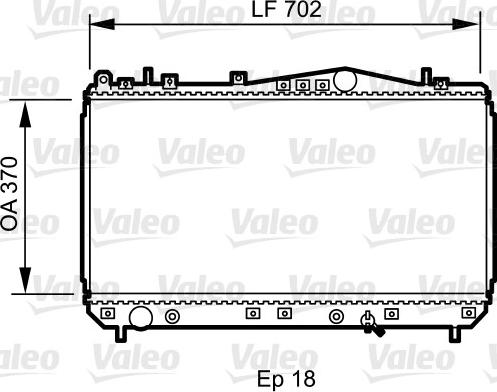 Valeo 735266 - Радиатор, охлаждение двигателя avtokuzovplus.com.ua