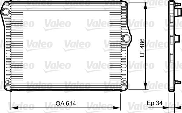 Valeo 735278 - Радіатор, охолодження двигуна autocars.com.ua