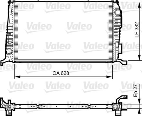 Valeo 735279 - Радиатор, охлаждение двигателя autodnr.net