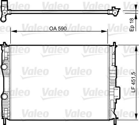 Valeo 735281 - Радиатор, охлаждение двигателя avtokuzovplus.com.ua