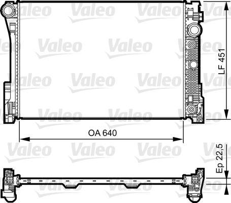 Valeo 735285 - Радіатор, охолодження двигуна autocars.com.ua
