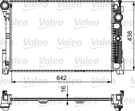 Valeo 735286 - Радиатор, охлаждение двигателя avtokuzovplus.com.ua