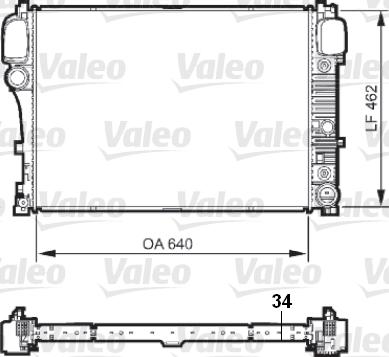 Valeo 735298 - Радіатор, охолодження двигуна autocars.com.ua