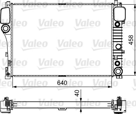 Valeo 735299 - Радіатор, охолодження двигуна autocars.com.ua