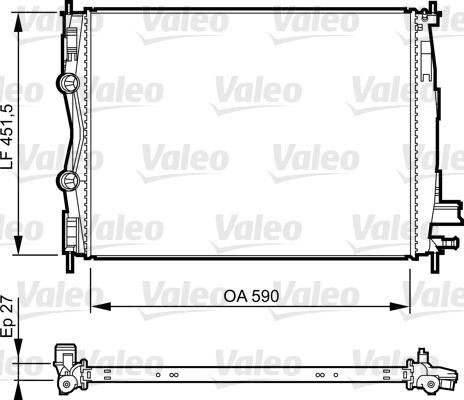 Valeo 735381 - Радіатор, охолодження двигуна autocars.com.ua