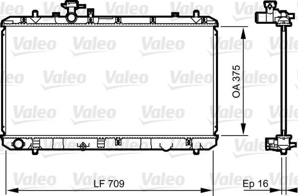 Valeo 735407 - Радіатор, охолодження двигуна autocars.com.ua