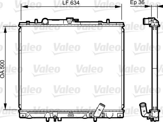 Valeo 735420 - Радіатор, охолодження двигуна autocars.com.ua