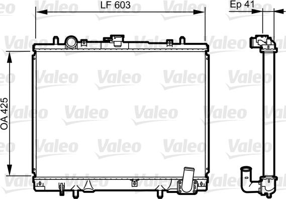 Valeo 735428 - Радіатор, охолодження двигуна autocars.com.ua