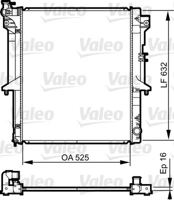 Valeo 735441 - Радіатор, охолодження двигуна autocars.com.ua