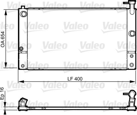 Valeo 735449 - Радіатор, охолодження двигуна autocars.com.ua