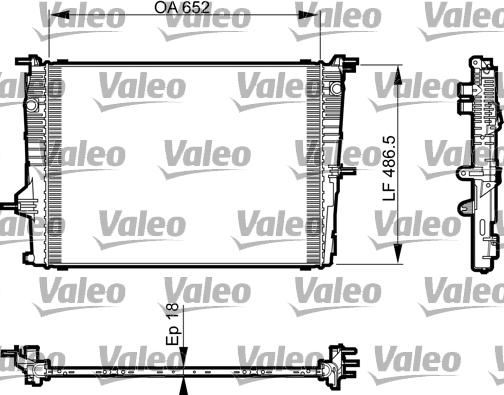 Valeo 735463 - Радиатор, охлаждение двигателя autodnr.net