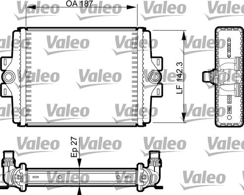 Valeo 735467 - Радиатор, охлаждение двигателя avtokuzovplus.com.ua