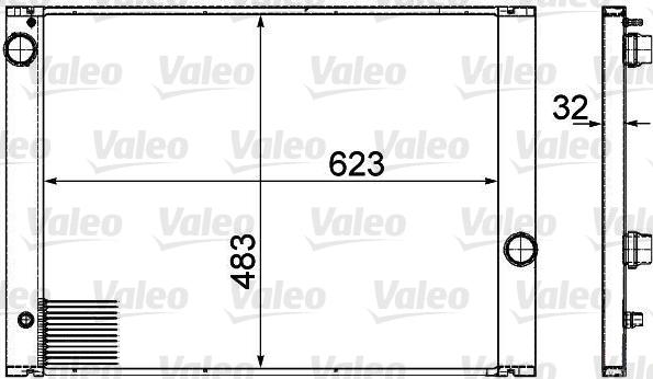 Valeo 735477 - Радіатор, охолодження двигуна autocars.com.ua