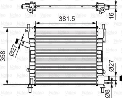 Valeo 735478 - Радіатор, охолодження двигуна autocars.com.ua