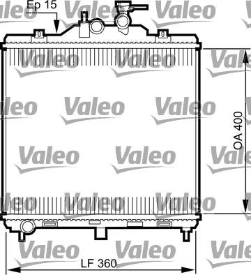 Valeo 735499 - Радіатор, охолодження двигуна autocars.com.ua