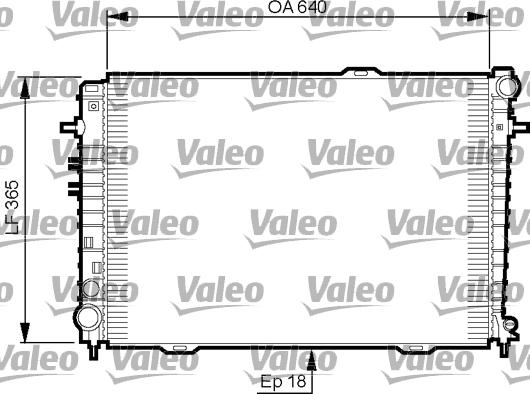 Valeo 735500 - Радіатор, охолодження двигуна autocars.com.ua