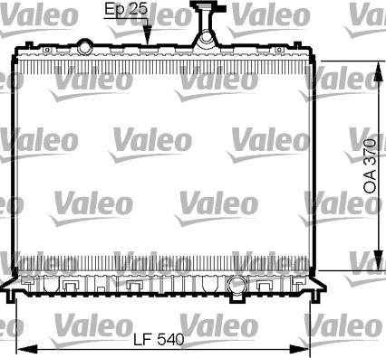 Valeo 735508 - Радіатор, охолодження двигуна autocars.com.ua