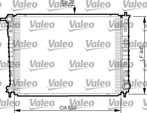 Valeo 735512 - Радіатор, охолодження двигуна autocars.com.ua