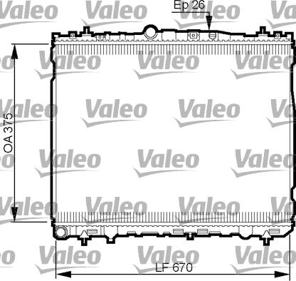 Valeo 735514 - Радіатор, охолодження двигуна autocars.com.ua