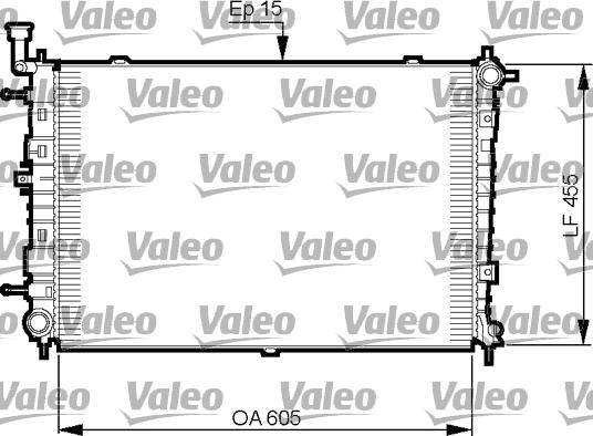 Valeo 735516 - Радіатор, охолодження двигуна autocars.com.ua