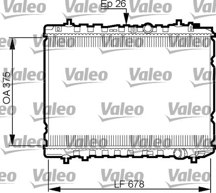 Valeo 735526 - Радіатор, охолодження двигуна autocars.com.ua