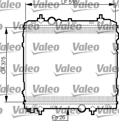 Valeo 735531 - Радіатор, охолодження двигуна autocars.com.ua