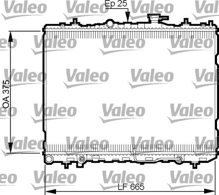 Valeo 735535 - Радіатор, охолодження двигуна autocars.com.ua