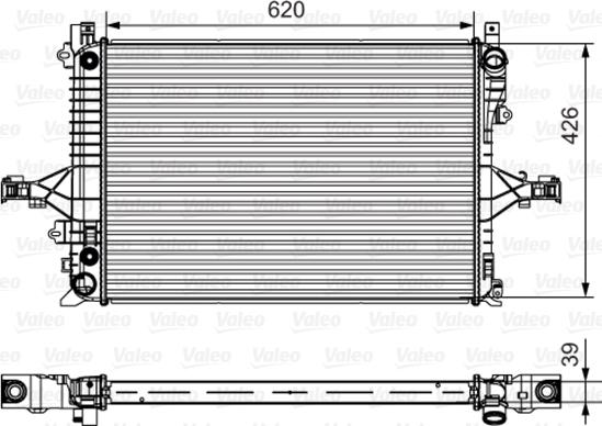 Valeo 735539 - Радіатор, охолодження двигуна autocars.com.ua